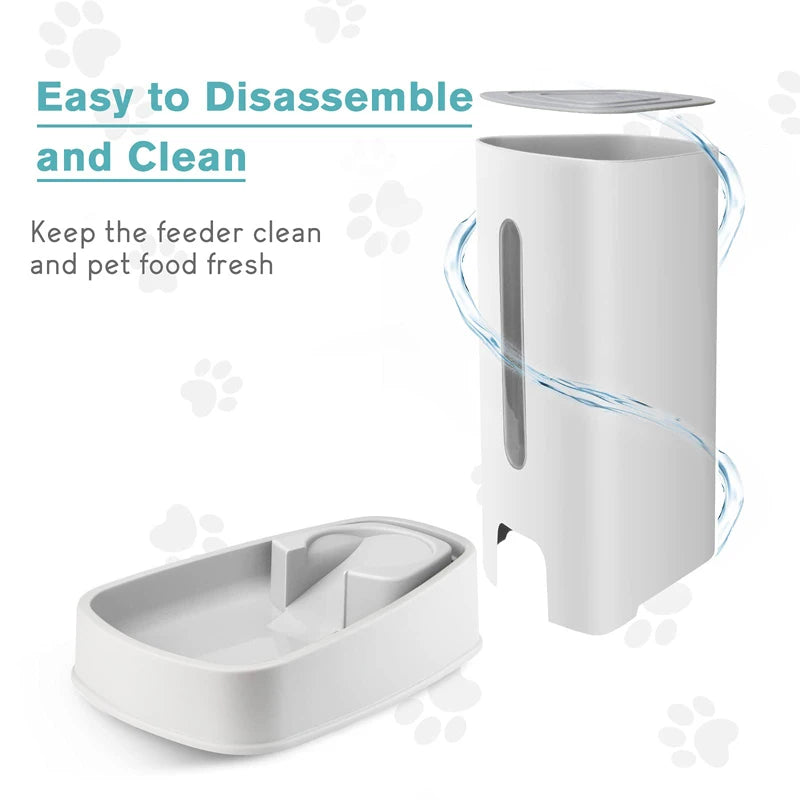 Large Automatic Dog Feeder - 3.8L Capacity, Clog-Free Design