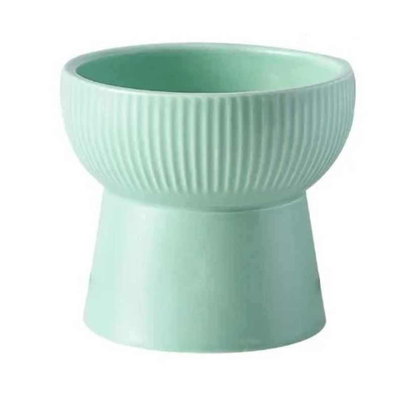 Raised Dog Bowls - Elevated Ceramic Feeder for Small Dogs