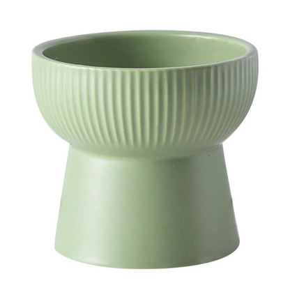 Raised Dog Bowls - Elevated Ceramic Feeder for Small Dogs